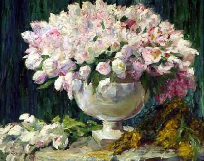George Mosson Tulpen in einer Vase oil painting picture